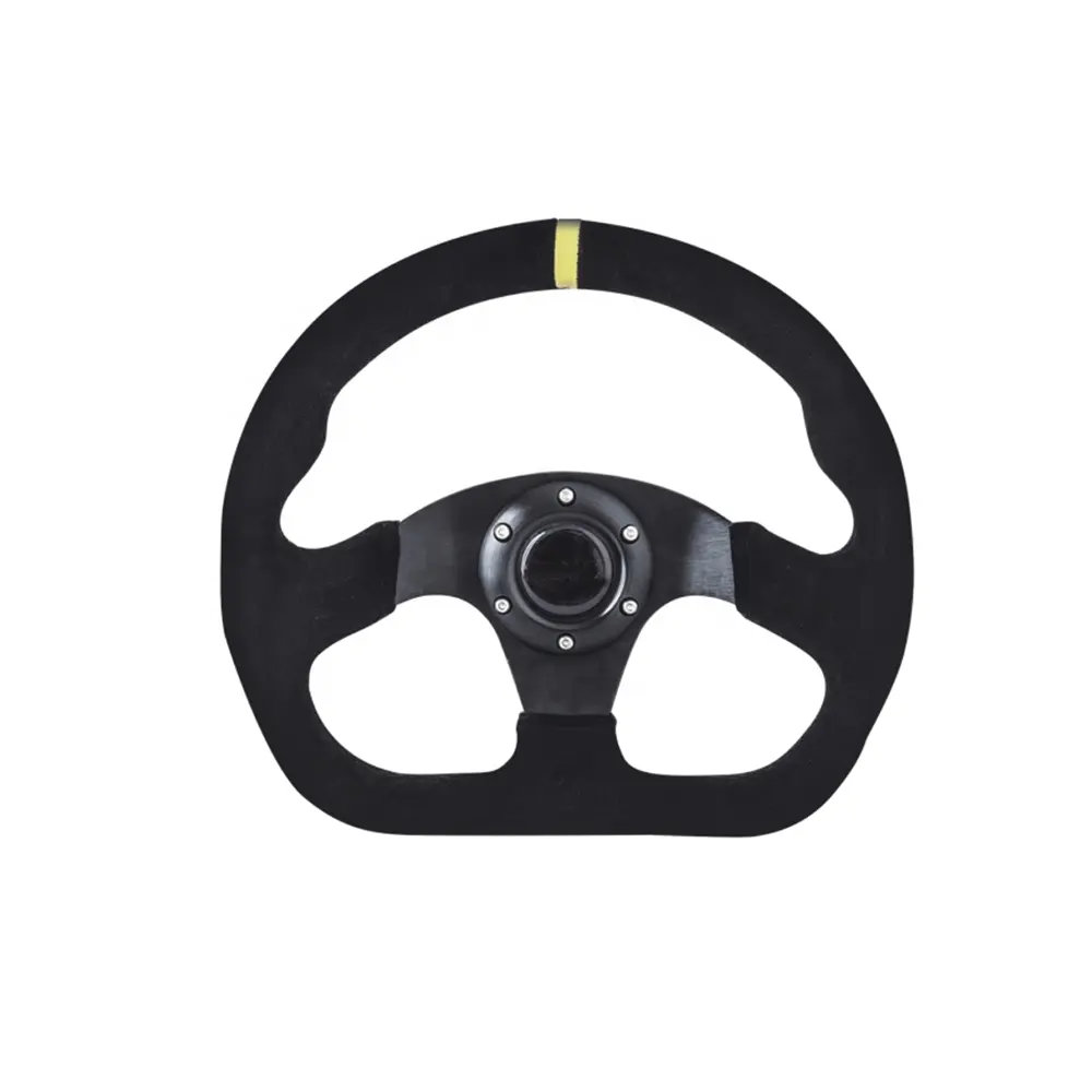 Automobile steering wheel frosted steering wheel refitted universal 320mm racing suede steering wheel