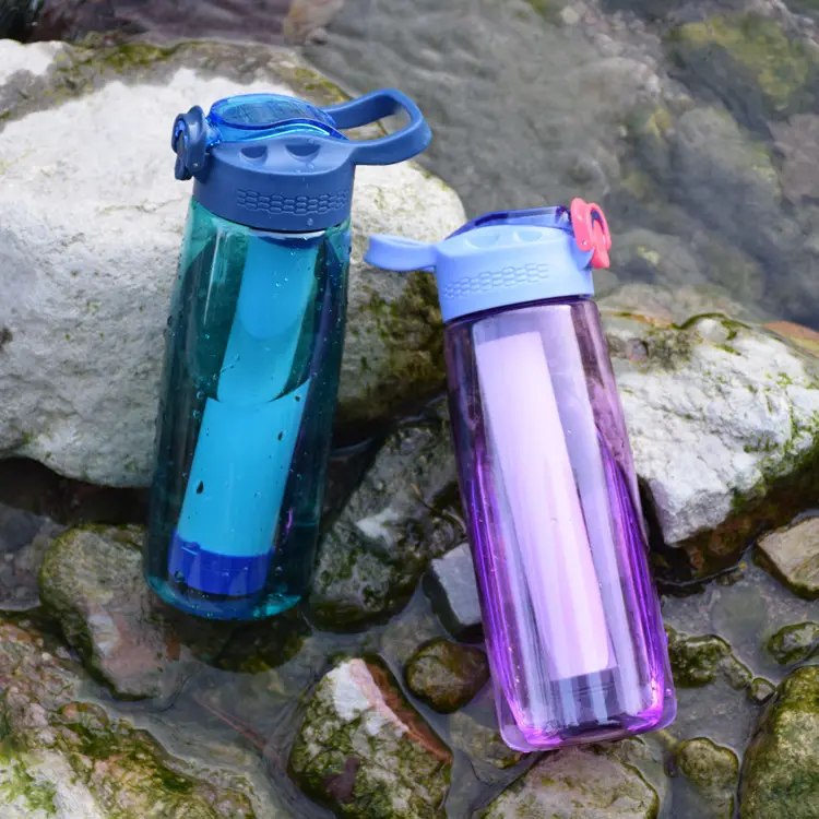 Factory Price Hot Sale Item On Amazon Filtered Water Bottle For Hiking With Customization Service