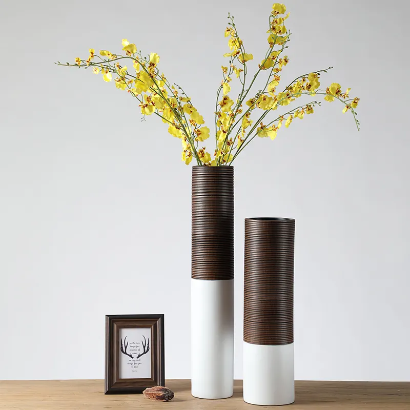 Polyresin Big Art Craft Vases Home Decoration Accessories Tall Large Flower Vase