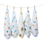 POPOMI custom 100% organic cotton animal plush baby handkerchief set