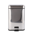 Popular hotel bathroom steel food operated dust bin with pedal