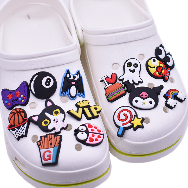 US Stock 500PCS Different Shoe Charms Accessories fit Jibbitz Clog Shoes Bands
