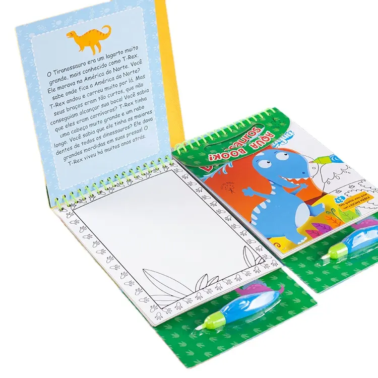 Popular Water Surprise Magic Book Children's Doodle book Hot selling Aqua Book with doodle pen for Kids