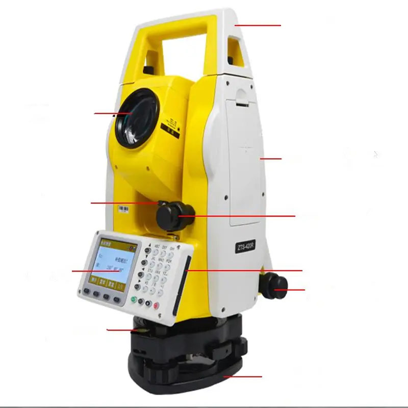 Single Prism & Three Prisms Total Station Used for Land Surveying Project