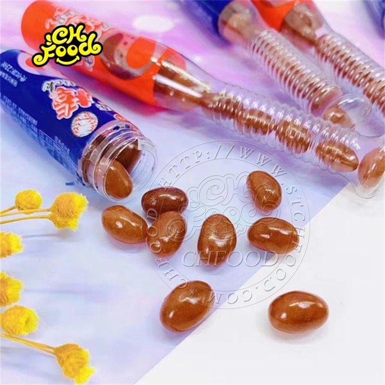 Wholesale Bottle Packing Cola Flavor Jelly Bean Gummy Candy