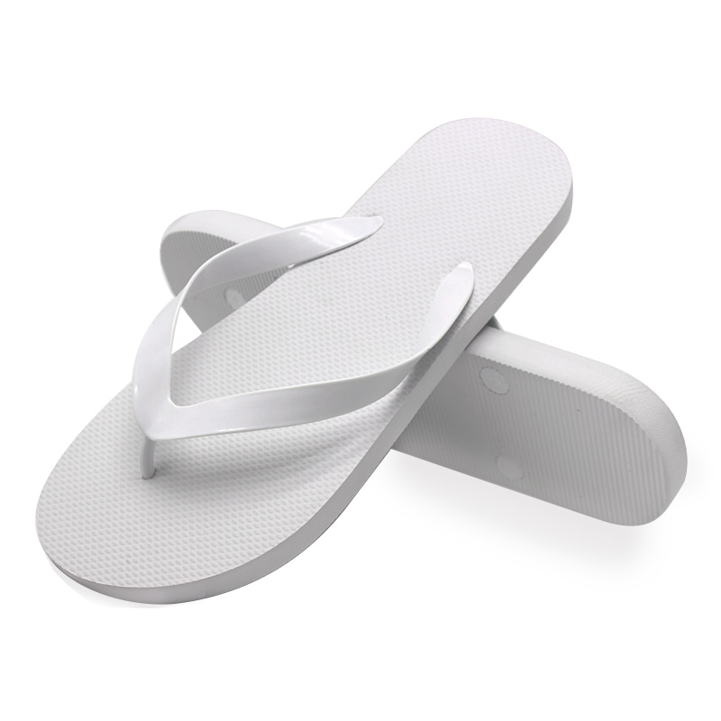 plain white flip flops