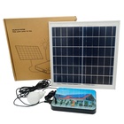 New DC12V 15W off grid commercial small mini mobile complete home solar power system for night market in India