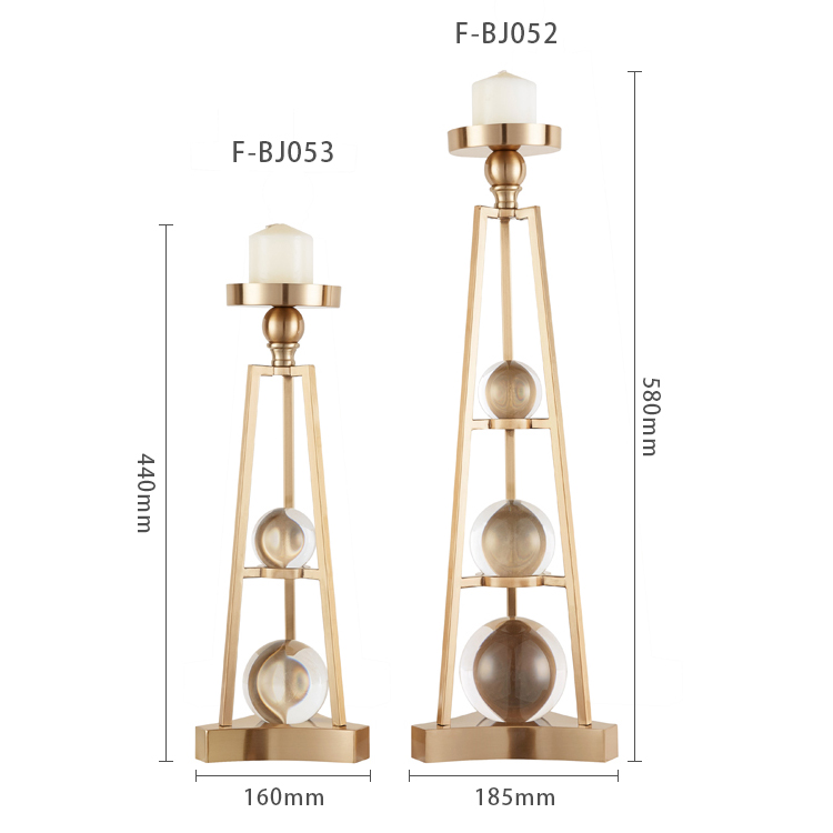 Antique new design crystal candelabra decorative candle holder wedding table centerpiece for home decor