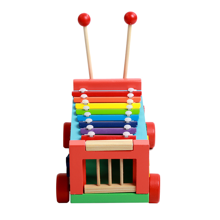 Xylophone Released Kids Early Music Perception Training Educational Toys Animal Educational Toys Hot Selling Wooden Bus Car New