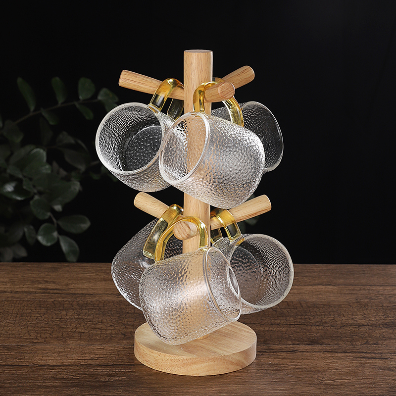 Wholesale Supply High Borosilicate Glass Tea Cup With Colorful Handle