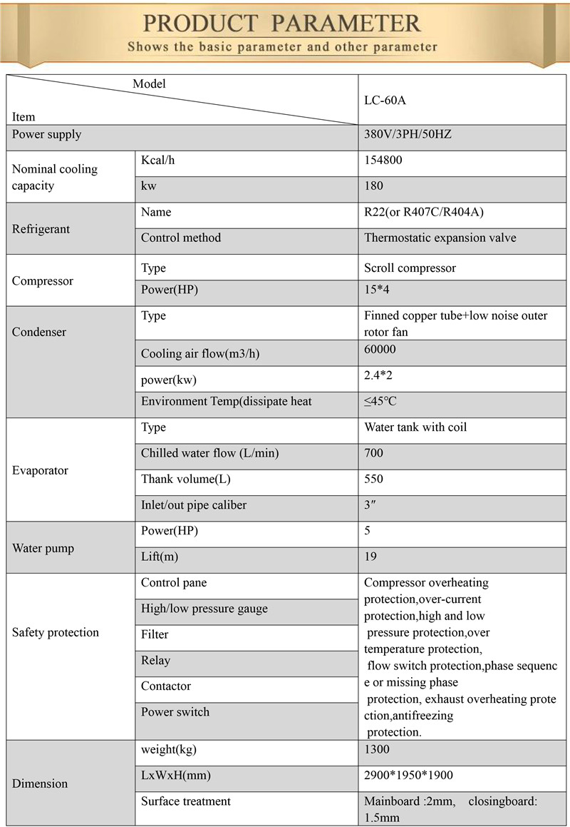hot sales mini chiller size for water cooling with high quality