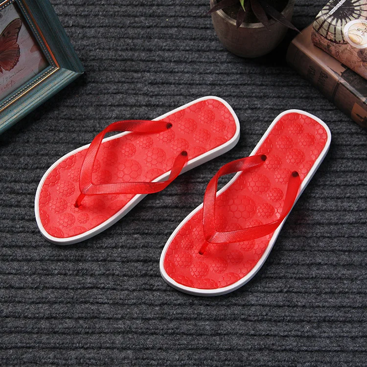 Summer Slippers Women Indoor Foot Massage Flip Flops Beach Non-Slip Ladies Sandals