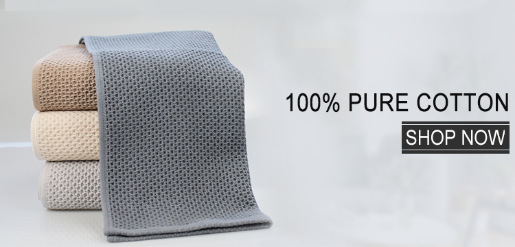 Morden Luxury Solid Color All-Season Factory Price High Quality Cotton Waffle Cheap Face Towel