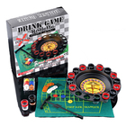 Bar Wine Turntable Transparent Glass Game Chess With 16-hole
