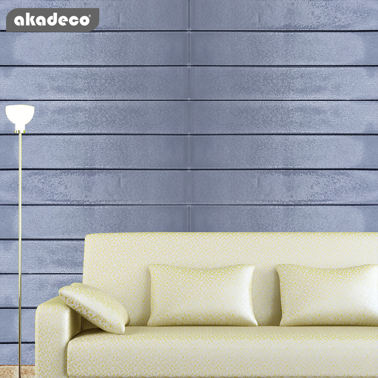 Best selling silver grey color home and hotel decoration PE 3d foam wall sticker adhesive wallpaper