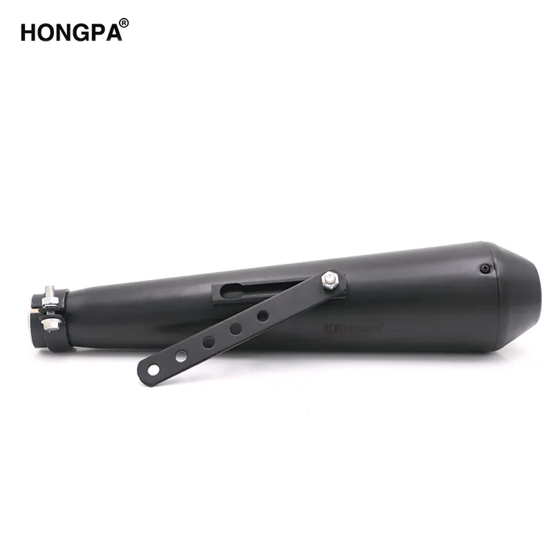 HONGPA Modified motorcycle universal mufflers 37-45mm stainless steel exhaust pipe for cafe racer Bobber