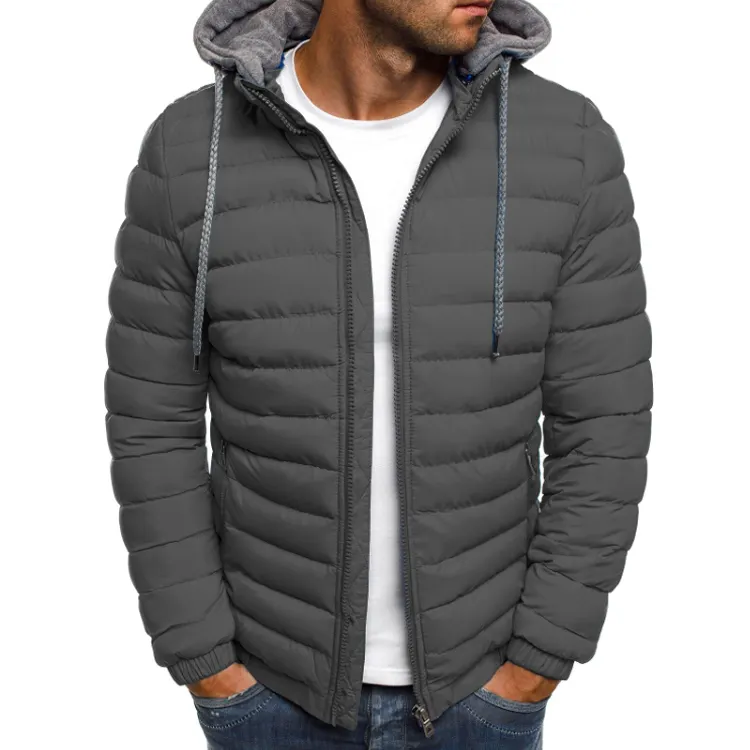 JACKETOWN 2019 Hot Sales Custom Logo Men's Down Jacket Outdoor Down Jacket Sport Winter Hood Jacket Keep Warm