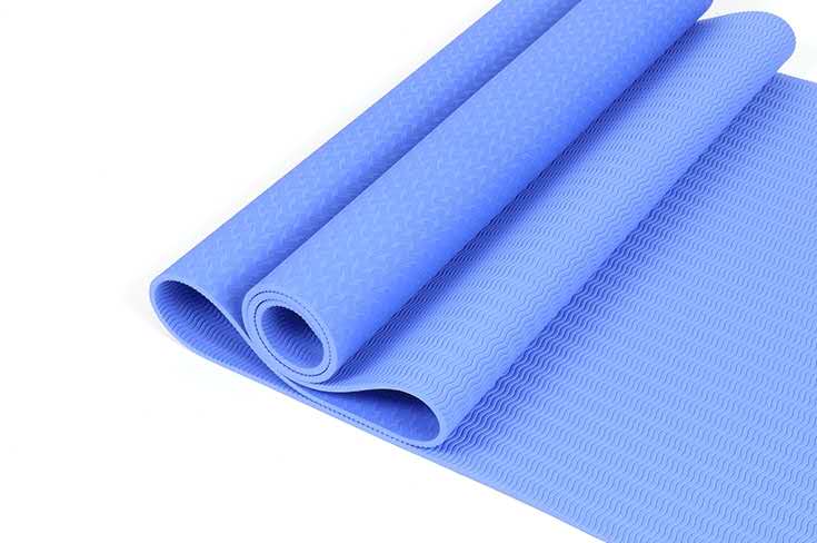 नई डिजाइन बैंगनी कस्टम टीपीई योग मैट इको फ्रेंडली 183 * 61 सेमी 1