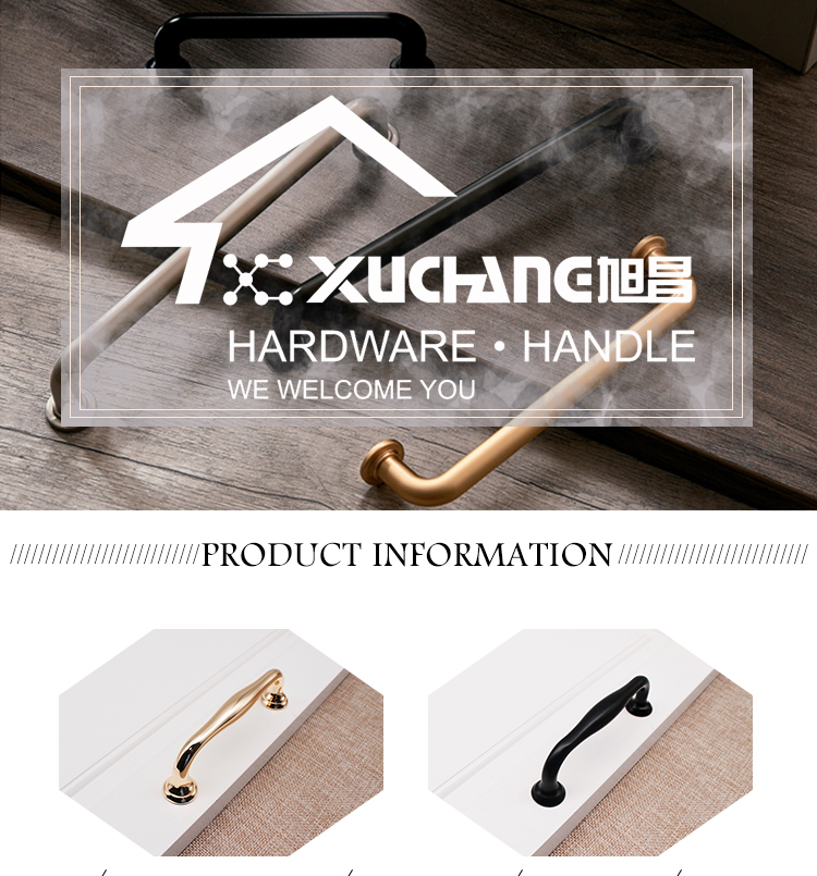 American Country Style Black Color Hand Drawer Handle , Stock Zinc Alloy Kitchen Cabinet Door Handle //