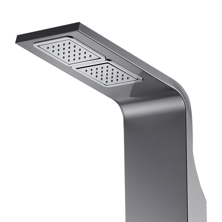 Wall mounted bathroom 5 WAY SS 304 stainless steel  multi-function shower panel