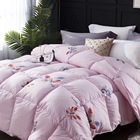Wholesale high quality textile twill fabric high quality quilted polyester warm quilt for cheap sale