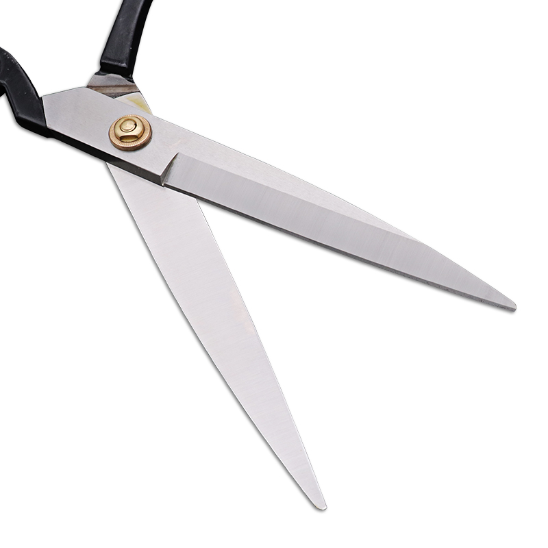 professional  black 12 inch stainless steel sewing fabric cutting tailor scissors