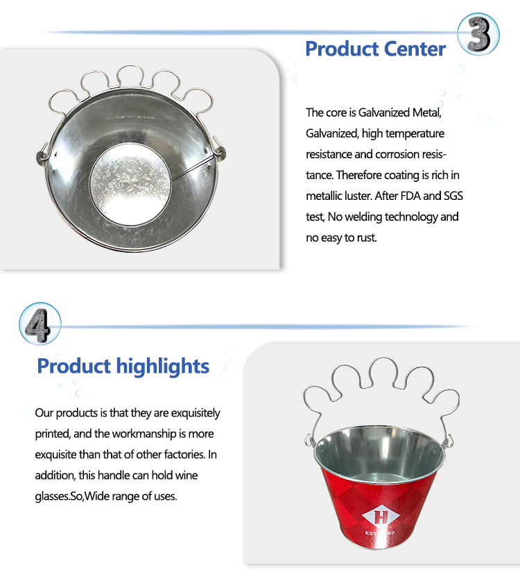 promotional fancy round colorful printed metal barrel