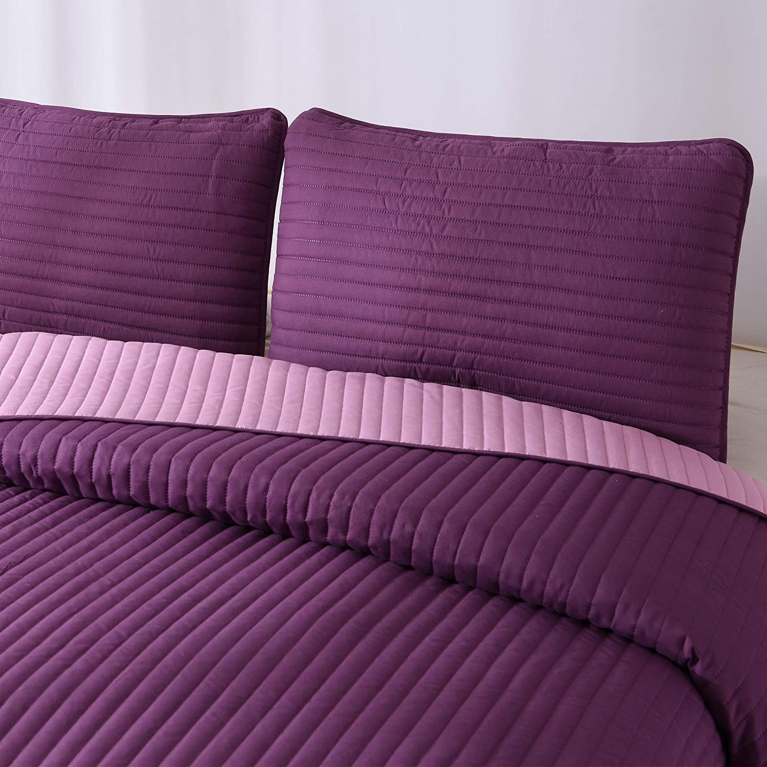 Superfine Fiber Ultrasonic Quilt Luxury Bed Sheet Bedding Set