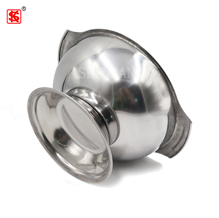 Traditional hot pot Chinese hot pot stainless Steel hot pot with lid