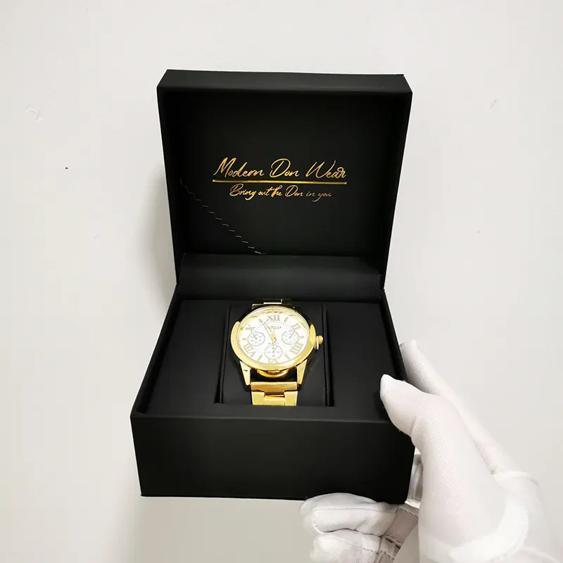 Professional custom wholesale luxury foam insert packaging watch box