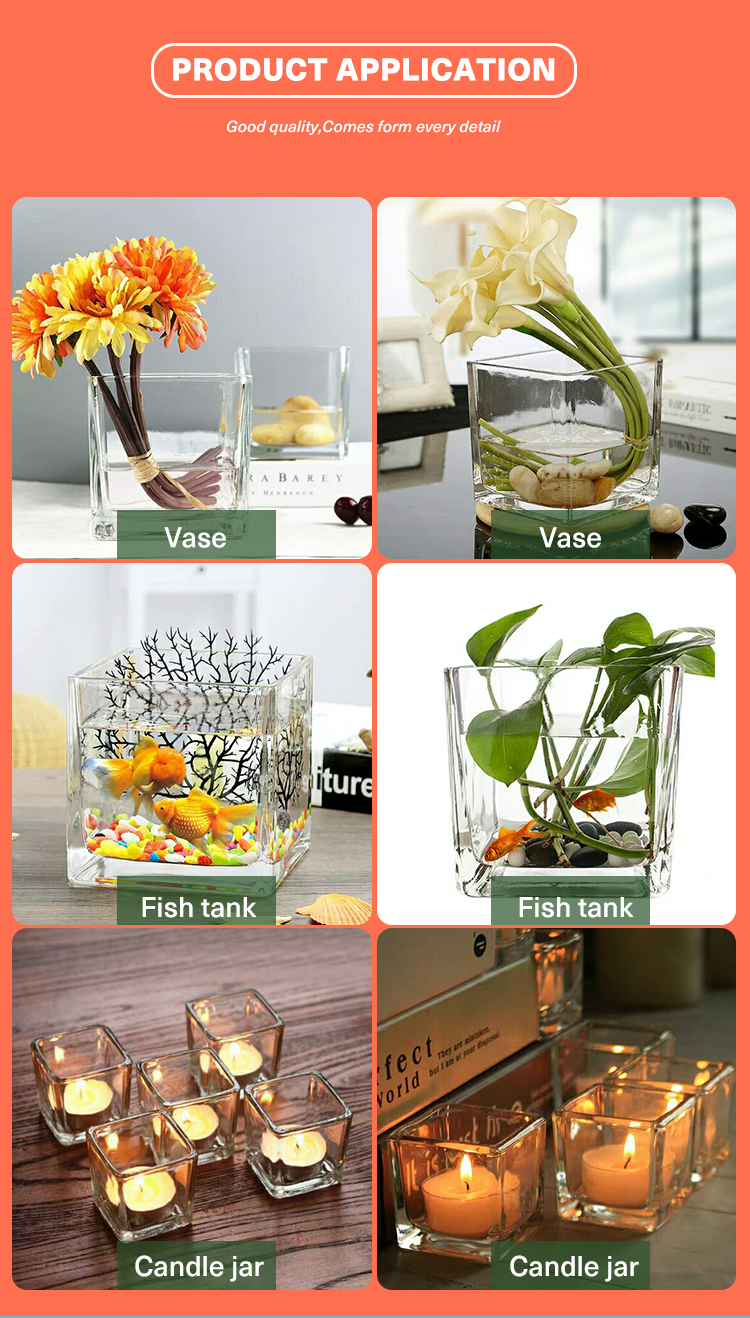 Factory Produced Wholesale Clear Glass Flower Vase