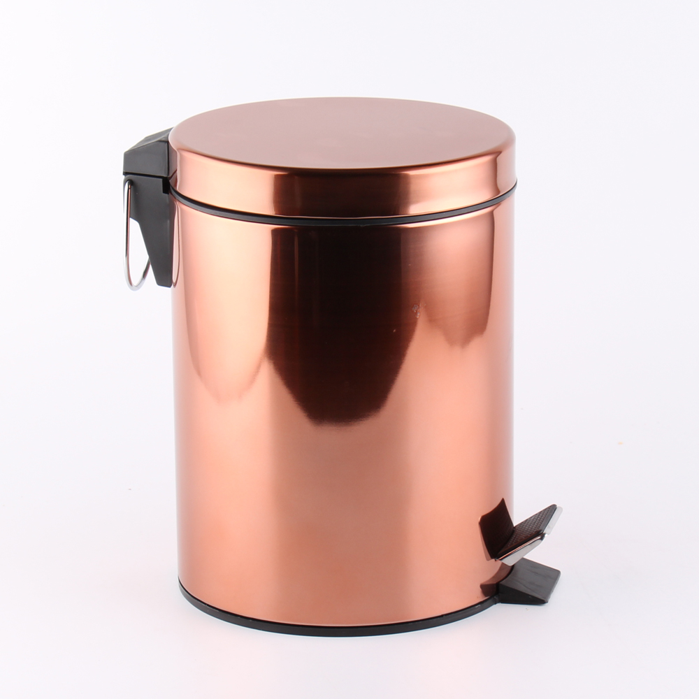 Wholesale Kitchen Stainless Steel Nordic Trash Can Metal Waste Bin   3L   5L  7L  12L 20L 30L Pedal Bin Recycling Bins
