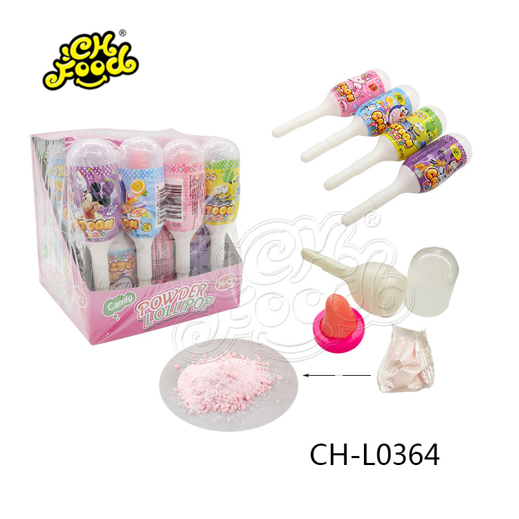 Tongue Shape Hard Candy Lollipop With Mini Ball Candy