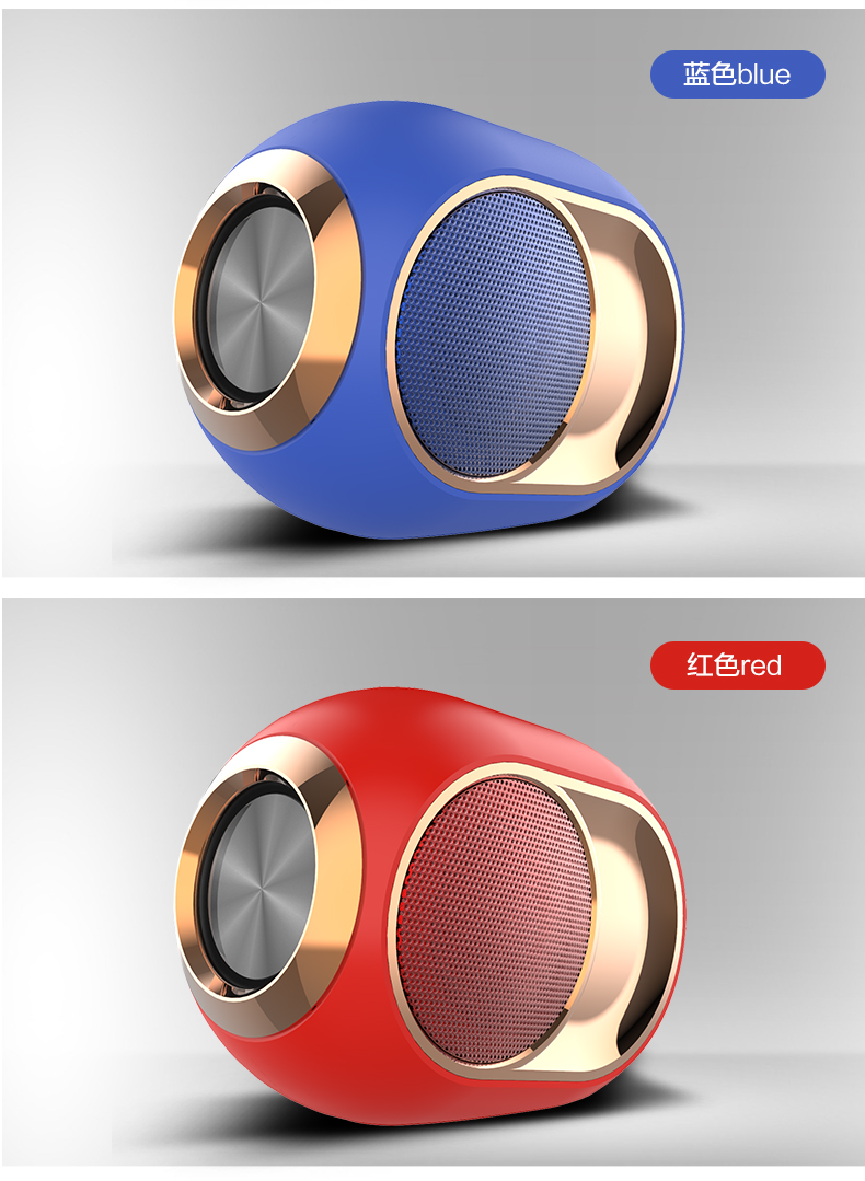 High Quality Plastic Portable Support 1500mAh Lithium Battery Connection Wireless Speaker