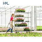 Garden metal flower transportation nursery container plant carriers cc trolley carts