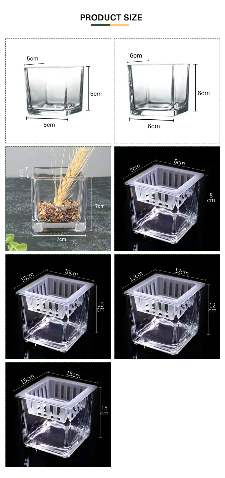 Factory Produced Wholesale Clear Glass Flower Vase