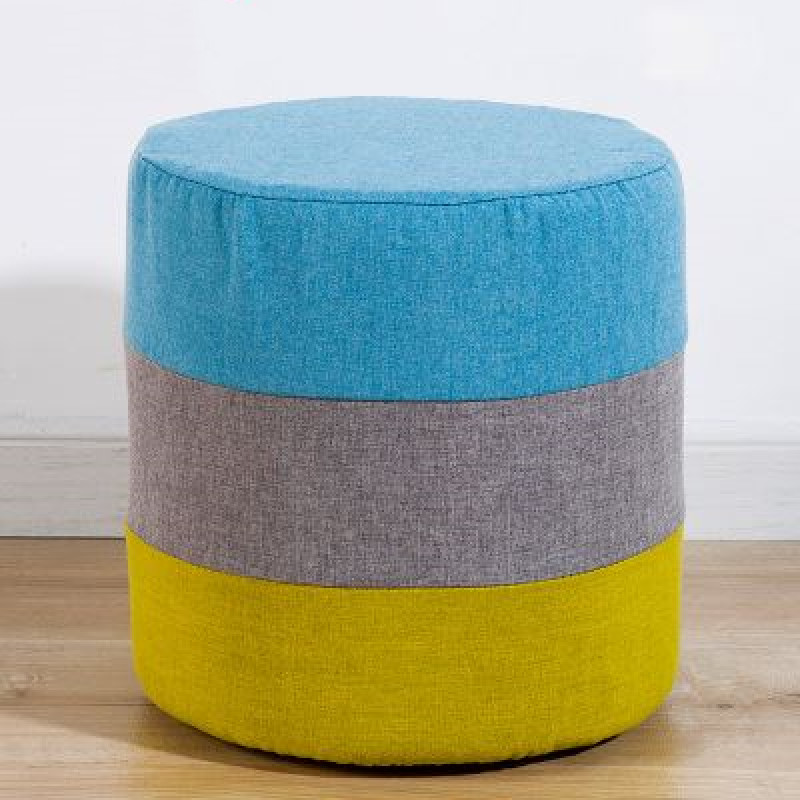 Modern Soft Ottoman Foot Rest Stool Square / Round Sofa Stool Modern Furniture with Washable Cover