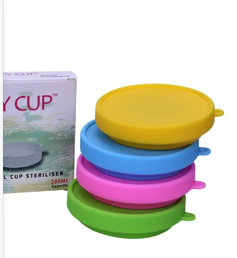 High Quality whole sales custom box Multifunction FDA reusable silicone menstrual cup
