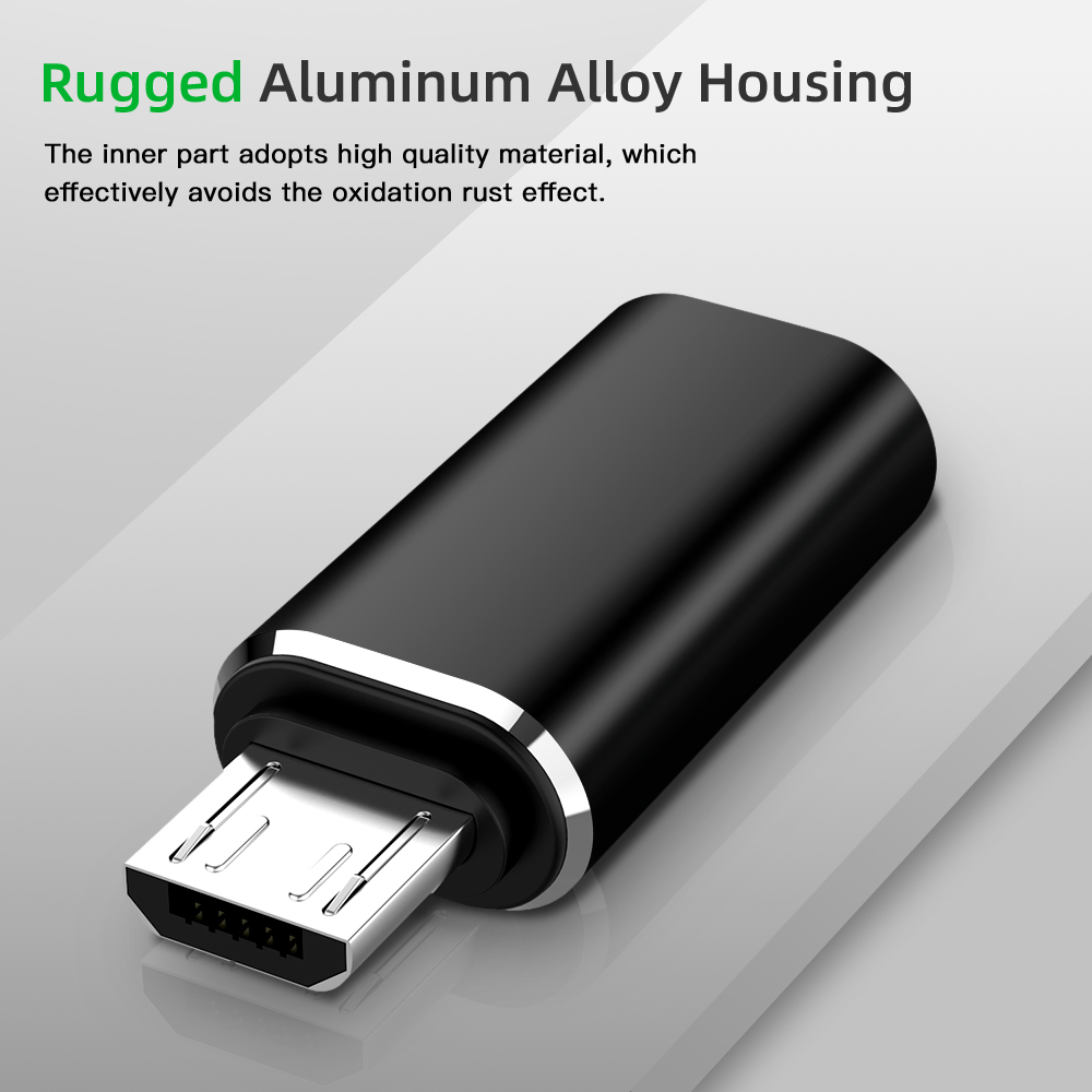 EONLINE Typ C Adapter USB C zu Micro USB Kabel Legierung Micro USB Stecker auf Typ C Weibliche Adapter Konverter für Telefon Tablet