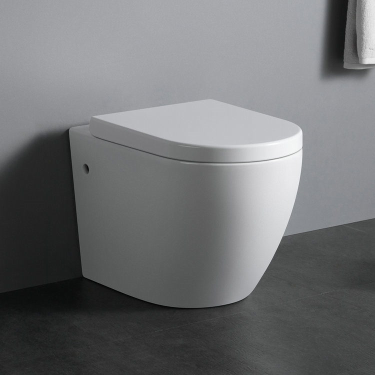 WP1003 Western design high grade wall mounted white porcelain bathroom toilets