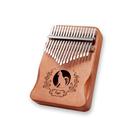 high-quality mahogany and ore steel bars 17 keys kalimba thumb piano key
