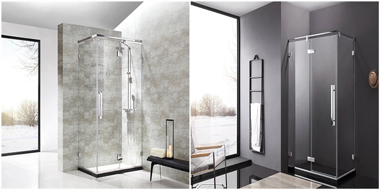 M-1 High Quality Glass Shower Sliding Doors Aluminum Frame Shower Glass Panels & Hardware