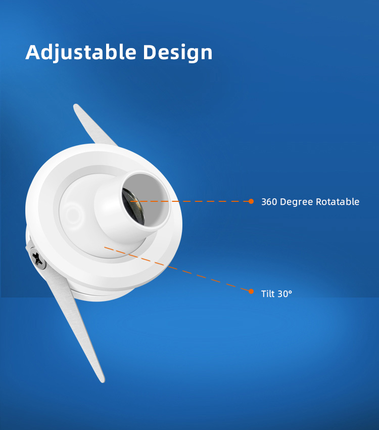 Spot Light Crystal Spotlight Led Downlights Celling Recessed Dimmable IP44 Lighting Spotlights 1w 2w 3w Mini Led Spotlight