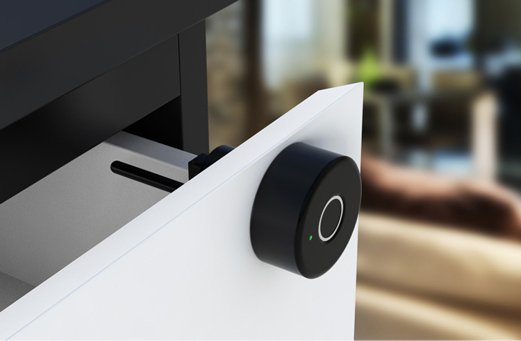 Tuya APP Small Smart Fingerprint Cabinet Lock for Liquor Drawer Funiture