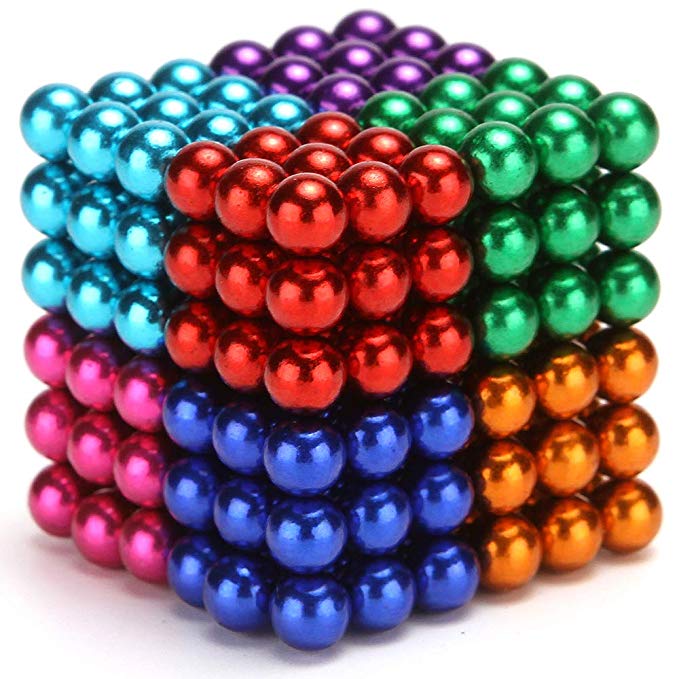 Office Toy /& Stress Relief for Adults 5MM 216 Pieces Magnets Sculpture Building Blocks Toys for Intelligence Learning 6 Color -7