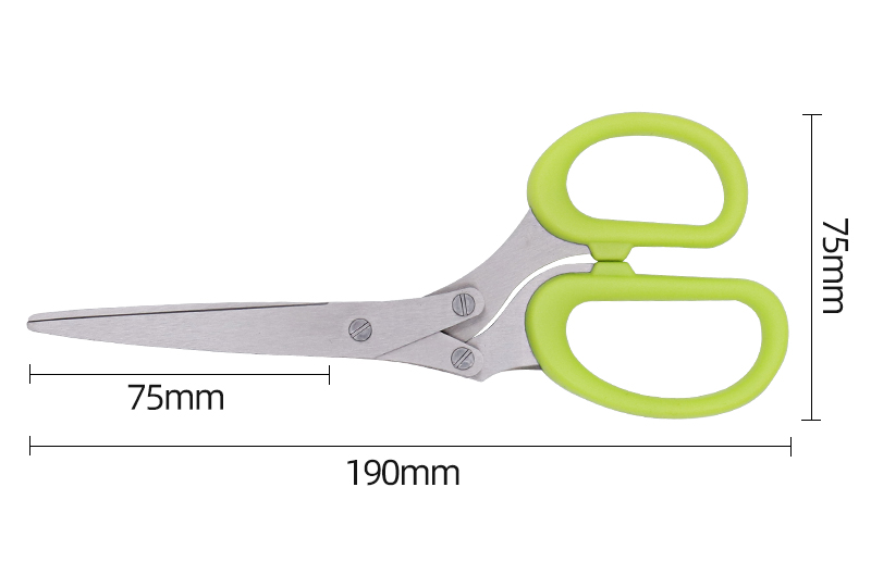 multifunction stainless steel 5 layer kitchen scissors herb vegetable 5 blades herb scissors