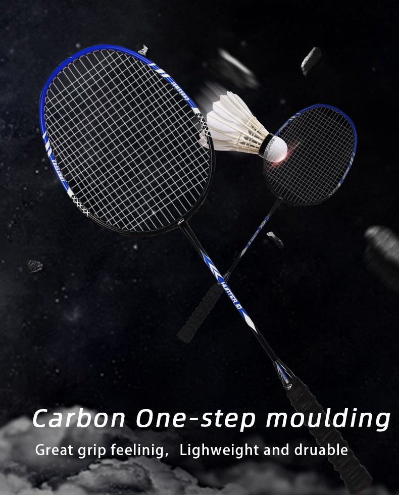 Carbon Light Weight Flexible Badminton Racket Set 2 Pcs Carbon Light Weight Flexible Badminton Racket Set 2 Pcs