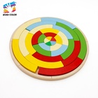 Ready To Ship educational wood puzzle blocks toy for toddlers W13A046
