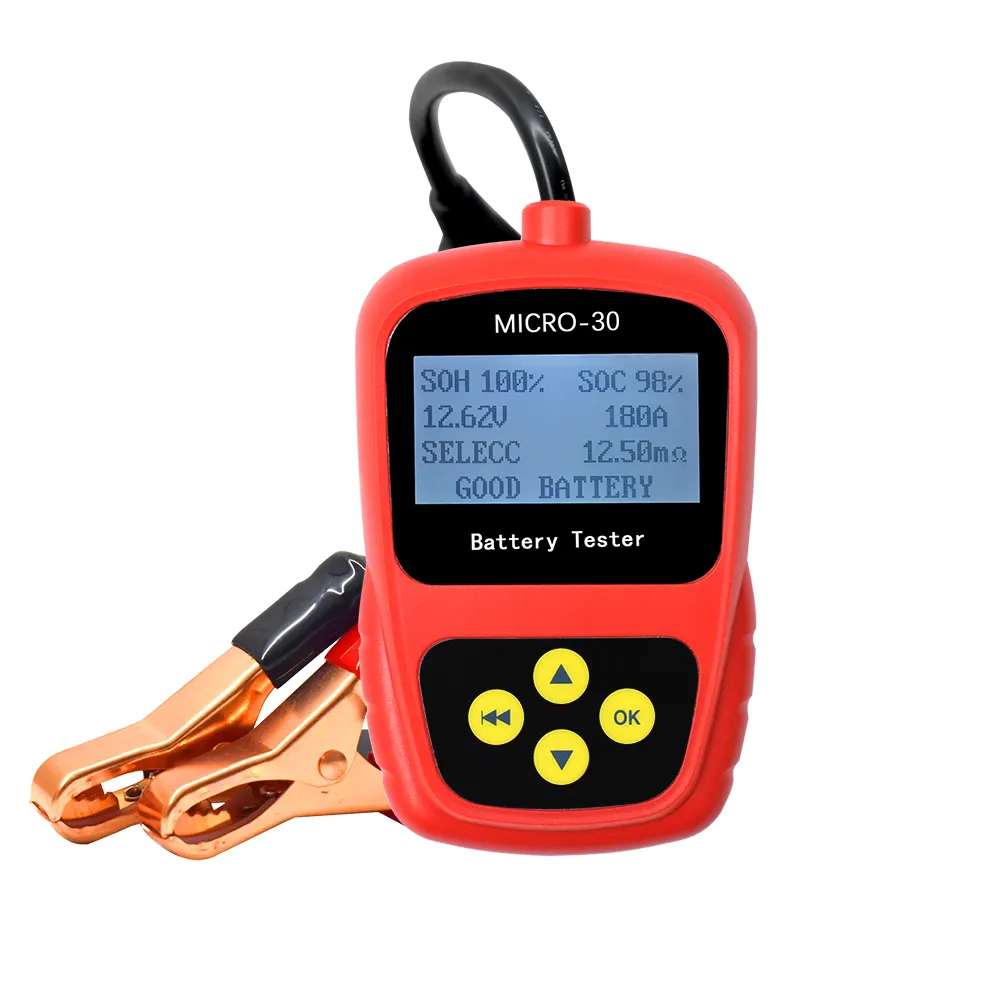 Multi-languages 12V auto motorcycle battery tester analyzer MICRO-30