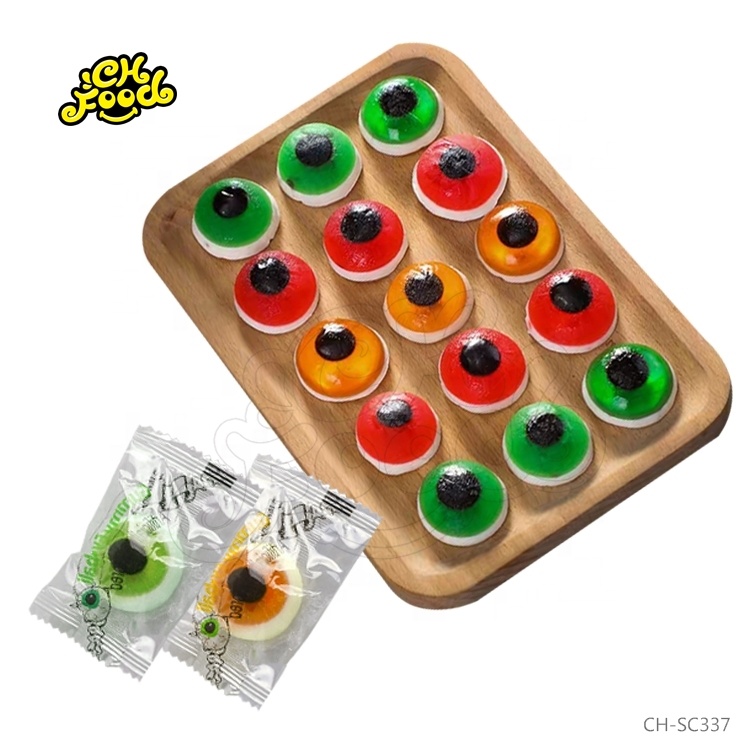 Custom Halal Eyes Shape Gummy Candy Fruit Flavor